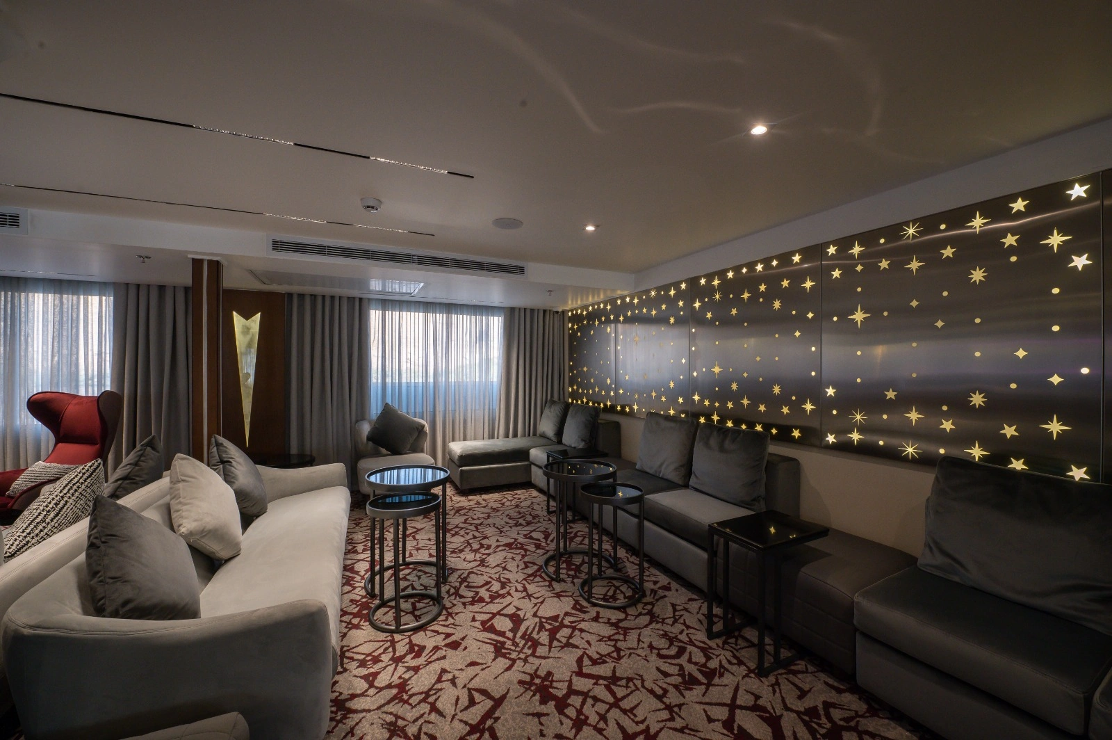 Lounge aboard the Concerto III Nile Cruise Nile cruise